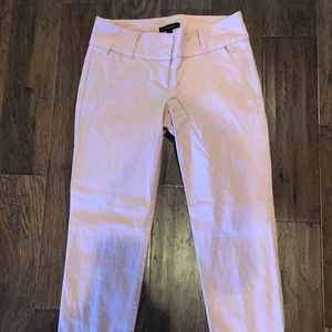 Light Pink Ann Taylor Cropped Pants, Size 2
